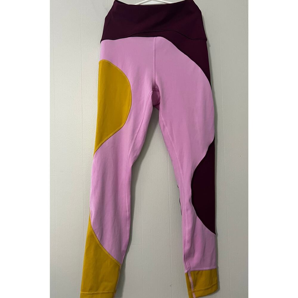 lululemon athletica Pink and Yellow Leggings